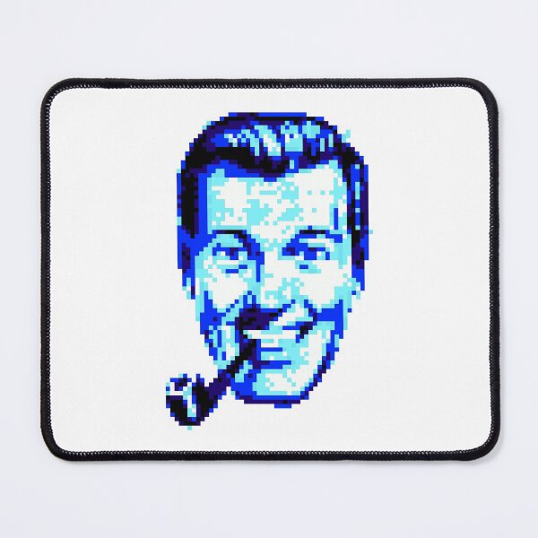 Item preview, Bob Dobbs Blue Pixel designed and sold by quothdesign.