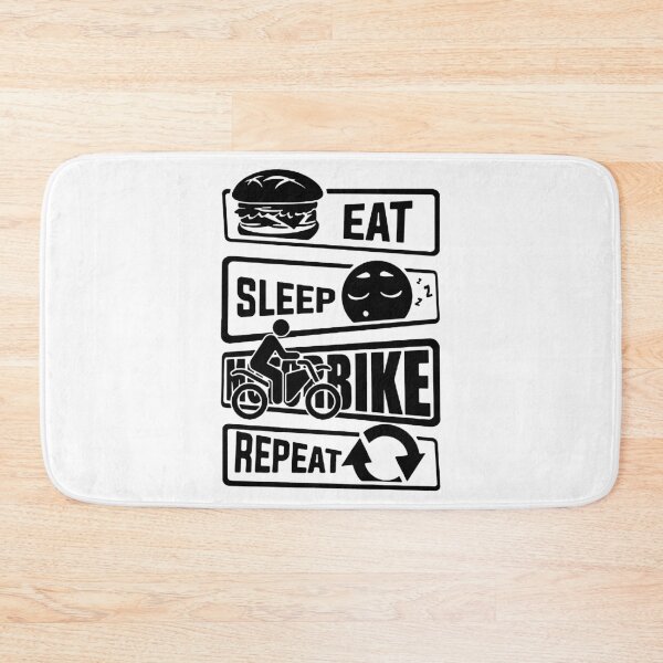 Item preview, Eat Sleep Bike Repeat Cycler Cool Bike Born to Ride Evolution of Mountain Bike  Love Bike Gift Premium Apparel Funny Holiday Xmas designed and sold by DesignByHeartUK.
