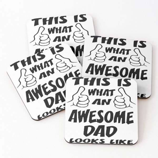 Item preview, This is what an awesome Dad looks like Art Design Happy Apparel Essential Inspiration Joy Mood Funny Cat designed and sold by DesignByHeartUK.