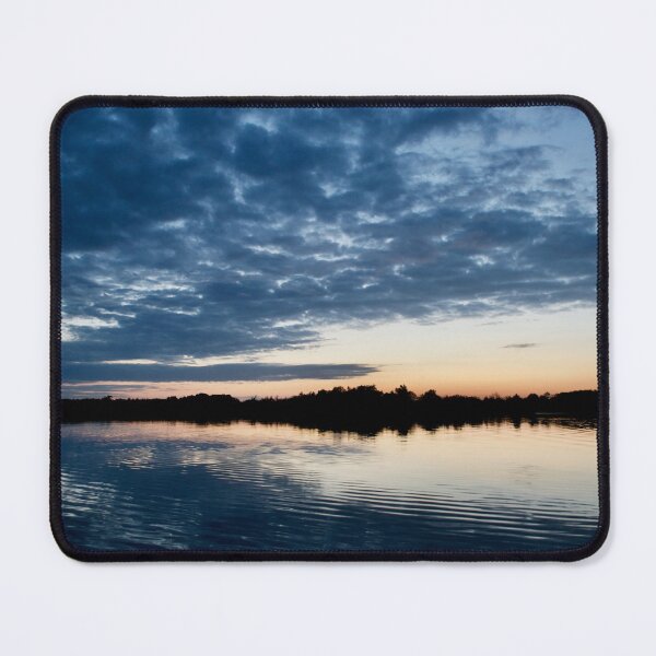 Item preview, Sunset Over A Lake (Mackerel Sky Clouds) designed and sold by thelemmingface.