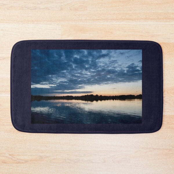Item preview, Sunset Over A Lake (Mackerel Sky Clouds) designed and sold by thelemmingface.