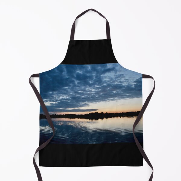 Item preview, Sunset Over A Lake (Mackerel Sky Clouds) designed and sold by thelemmingface.
