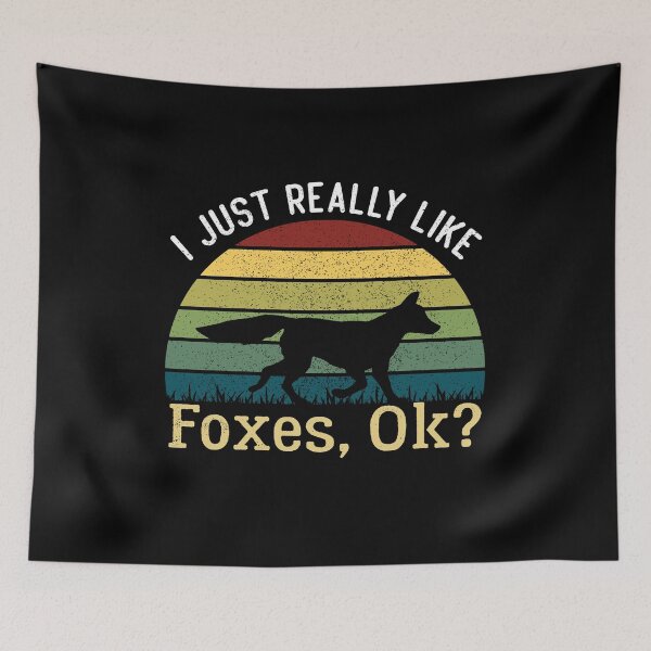 Item preview, Vintage Retro Fox Lover, I Just Really Like Foxes Ok designed and sold by AEOPIN.