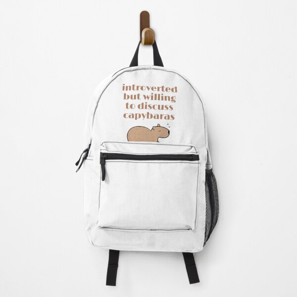Item preview, introverted but willing to discuss capybaras  designed and sold by Alexa5454.