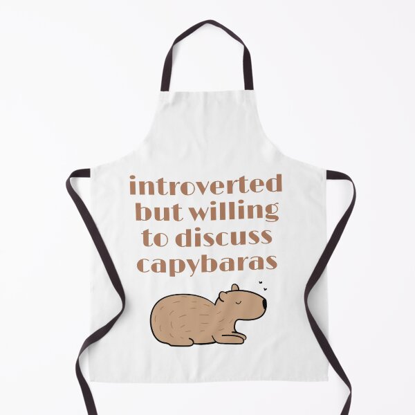 Item preview, introverted but willing to discuss capybaras designed and sold by Alexa5454.
