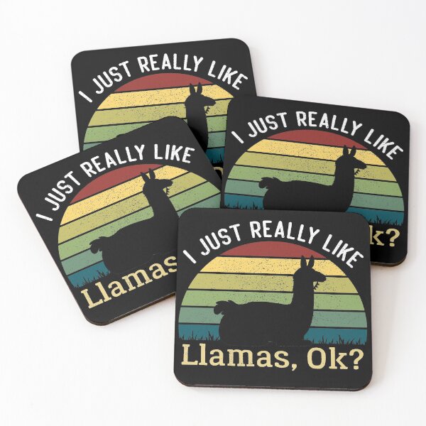 Item preview, I Just Really Like Llamas Ok, Llama Lover Vintage designed and sold by AEOPIN.