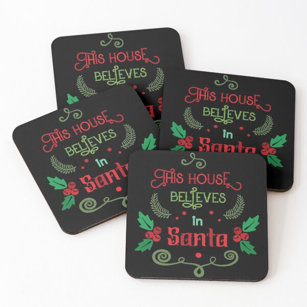 Item preview, This house believes in Santa, cute, simple Christmas, festive designed and sold by CBNetwork.