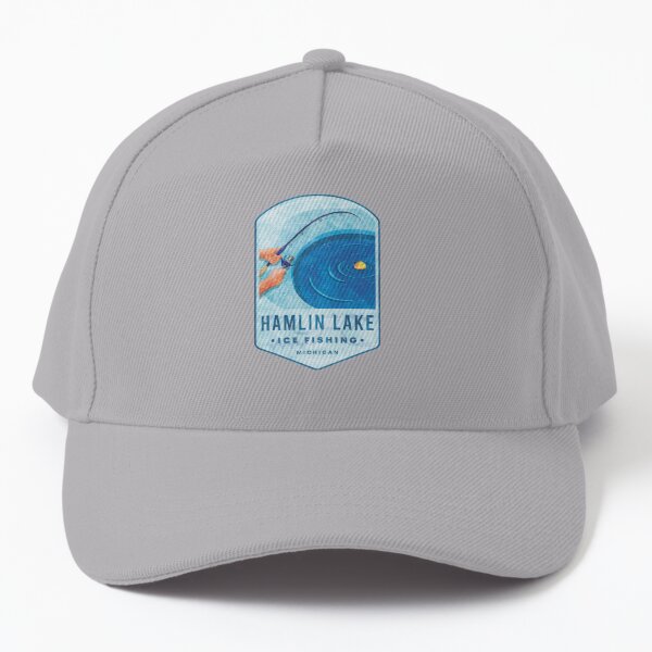 Devils Lake Ice Fishing North Dakota Cap for Sale by JordanHolmes