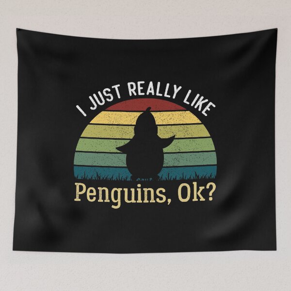Item preview, I Just Really Like Penguins Ok | Vintage style For Penguins Lovers designed and sold by AEOPIN.