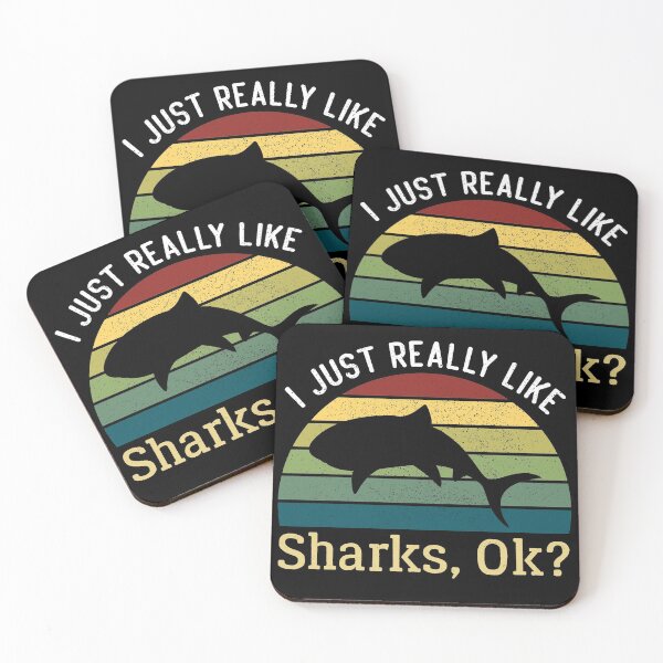 Item preview, I Just Really Like Sharks Ok, Shark Lover Gift designed and sold by AEOPIN.