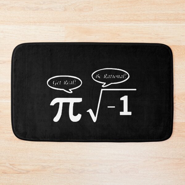 Item preview, Get Real Be RAtional Love Math I love mathematics Iota pie formula pie square root infinity Gift friend Funny Art Design Happy Apparel Essential Inspiration Joy Mood designed and sold by DesignByHeartUK.