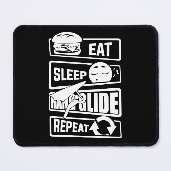 Item preview, Eat Sleep Glide Repeat Hang Gliding Love Sky Diving Paragliding Skydiving Love Parachute Para Jumping Skydive Gift Apparel Funny Holiday Xmas designed and sold by DesignByHeartUK.