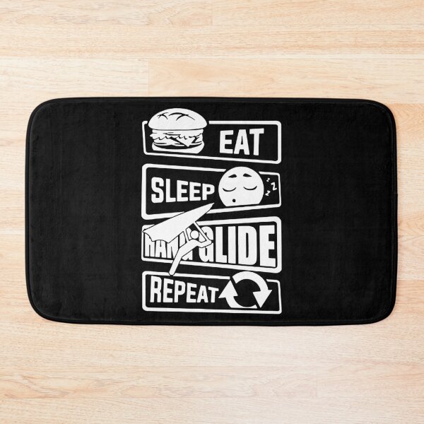 Item preview, Eat Sleep Glide Repeat Hang Gliding Love Sky Diving Paragliding Skydiving Love Parachute Para Jumping Skydive Gift Apparel Funny Holiday Xmas designed and sold by DesignByHeartUK.