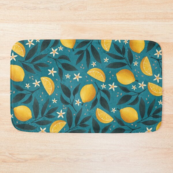 Item preview, Slightly bitter lemons on teal designed and sold by zoefdesign.