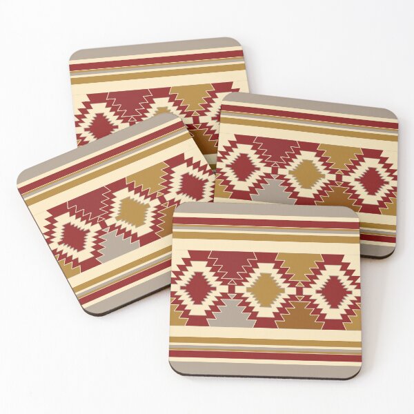 Artikelvorschau, Traditional, ethnic, rustic, geometric, vintage, horizontal lines, pattern entworfen und verkauft von Svitac.