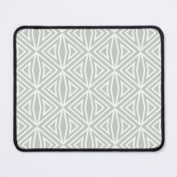 Item preview, Smoked Sage and White Diamond Shape Tile Pattern 3 Pairs DV 2022 Popular Colour Favored One 0455 designed and sold by ColorOfTheYears.