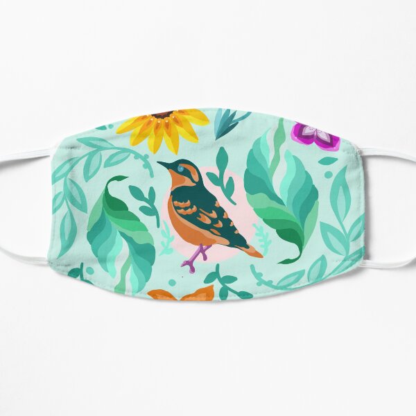 Fun in the Garden Flat Mask