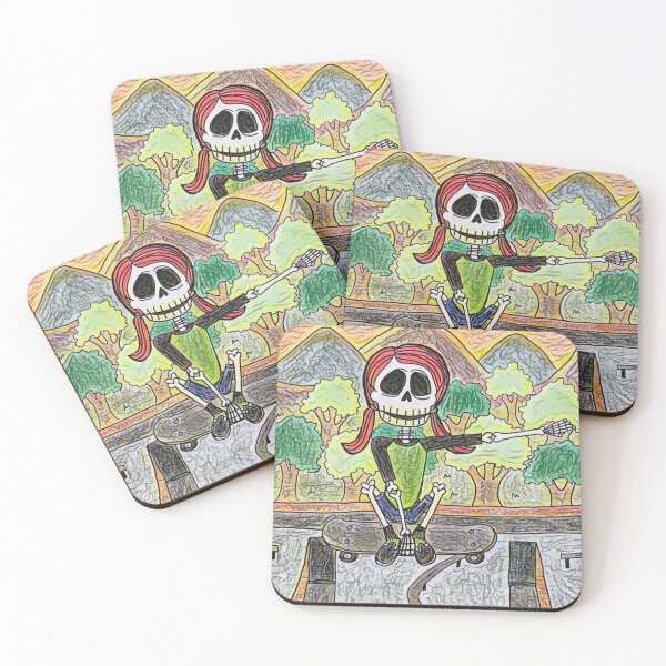 Artikelvorschau, Lively Bones Skater Girl entworfen und verkauft von LuvbuzzArt.