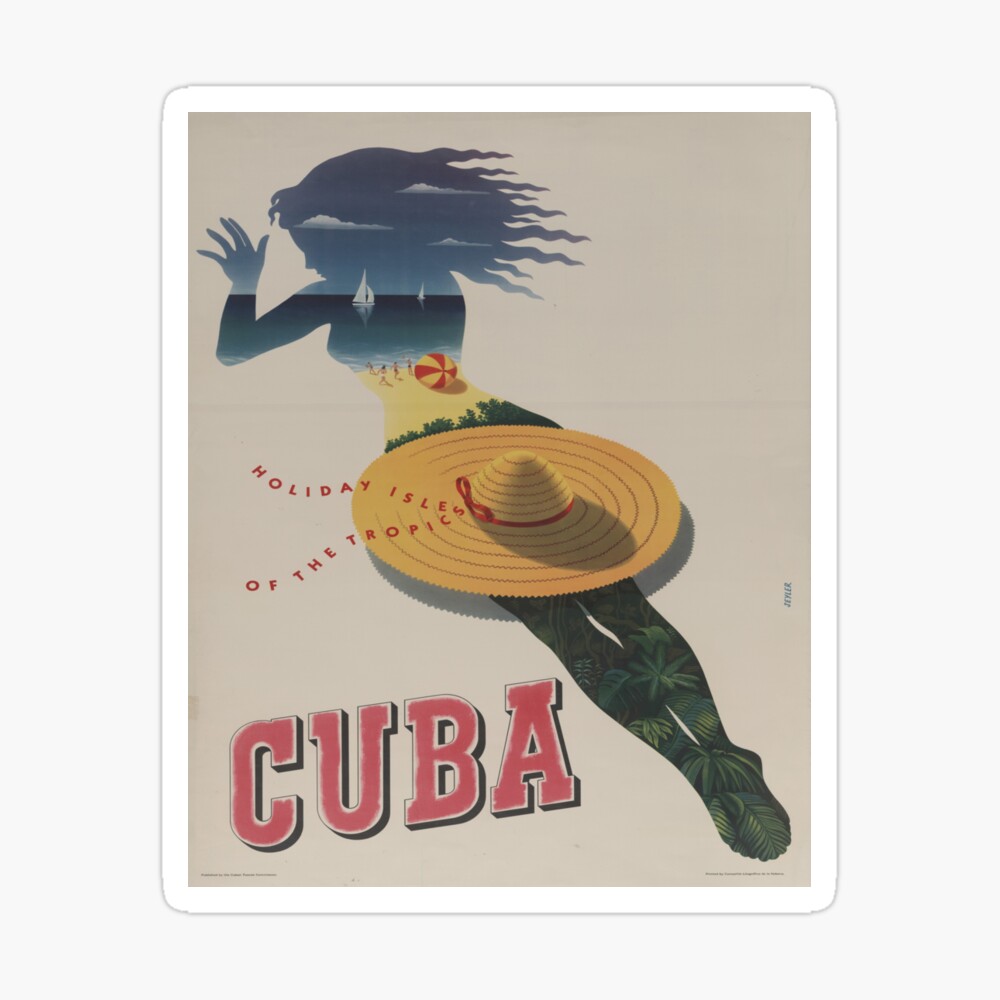 Holiday Isle of the Tropics Cuba Poster 