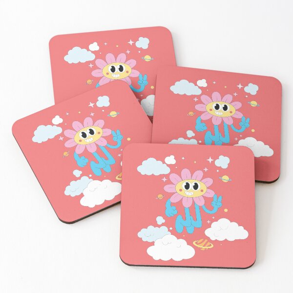 Item preview, happy flower with clouds designed and sold by zarinestore.