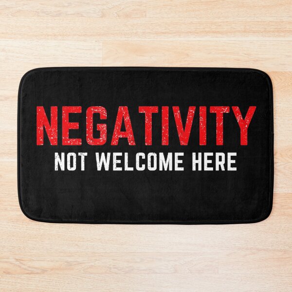 Item preview, Negativity Not Welcome Here distressed designed and sold by KingsManKind.