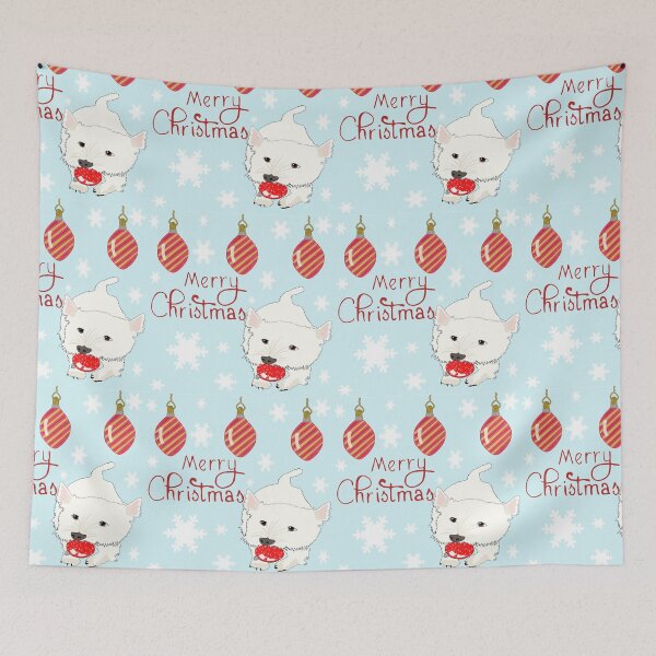 Item preview, Westie in the snow, cute Christmas design designed and sold by Haloproductions.