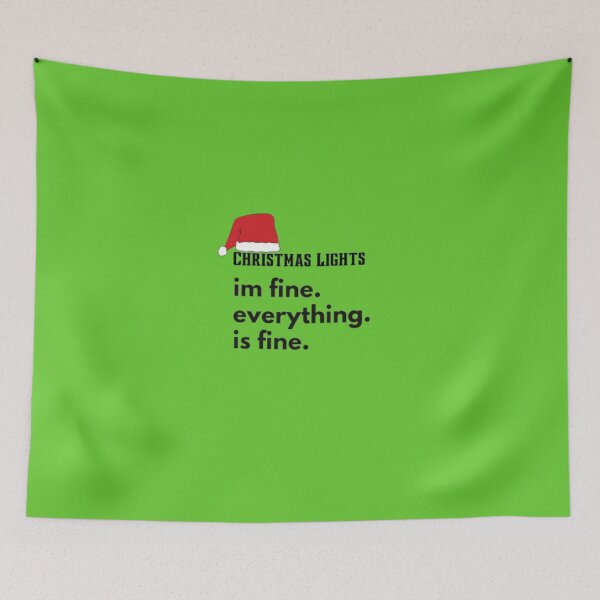 Item preview, I'm Fine Everything Is Fine Christmas Lights designed and sold by czavonarola.