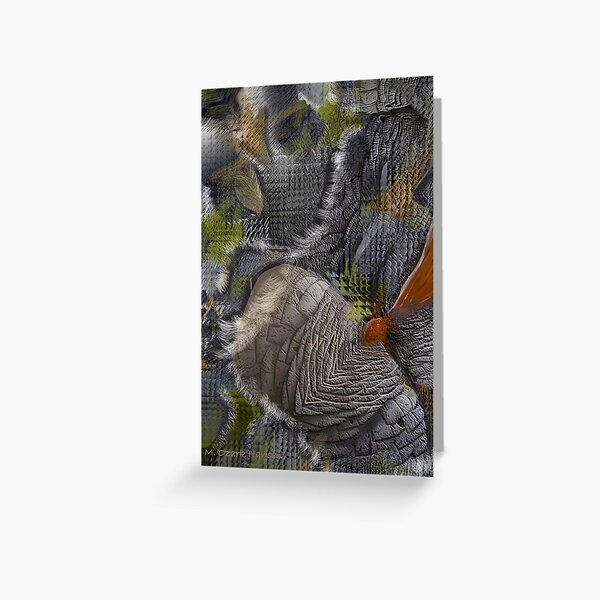 Blue Slate Abstract Greeting Card
