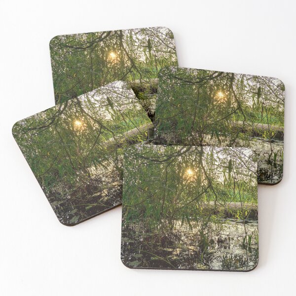 Item preview, Sunset through Alder and Willow Trees Llangorse Lake designed and sold by VnGphoto.