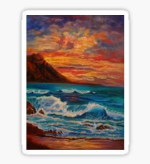 Fiery Sunset Sticker
