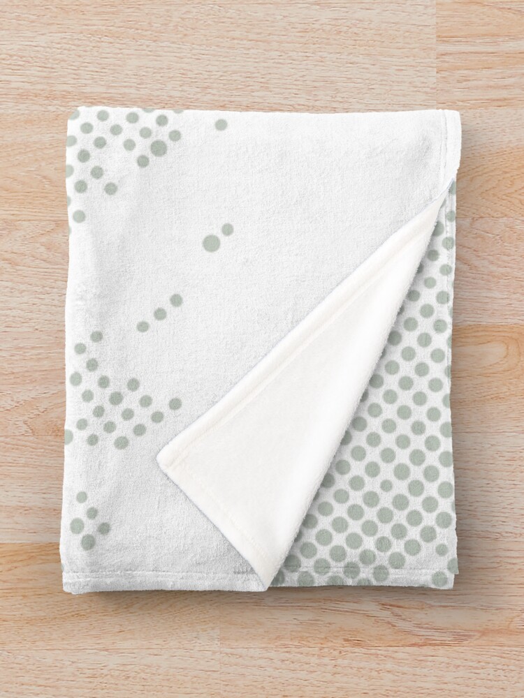 Aperçu 3 sur 6. Plaid avec l'œuvre Smoked Sage and White Polka Dot Abstract Pattern Pairs DV 2022 Popular Colour Favored One 0455 créée et vendue par ColorOfTheYears.
