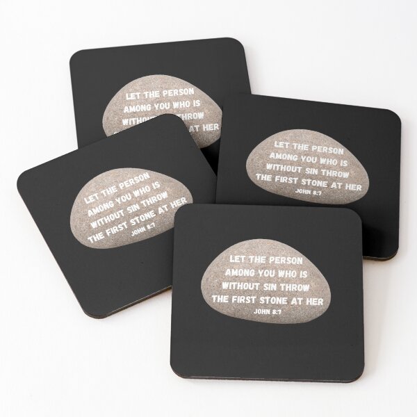 Item preview, Throw the First Stone: words from Jesus designed and sold by CheekyGrace.