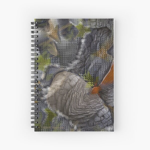 Blue Slate Abstract Spiral Notebook