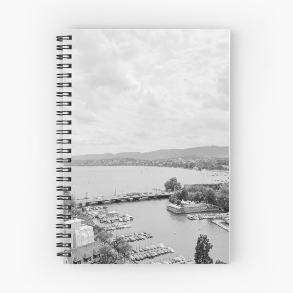 Item preview, Lake Zurich from Grossmunster Church, Zurich, Switzerland - Black & White designed and sold by ywphotos.