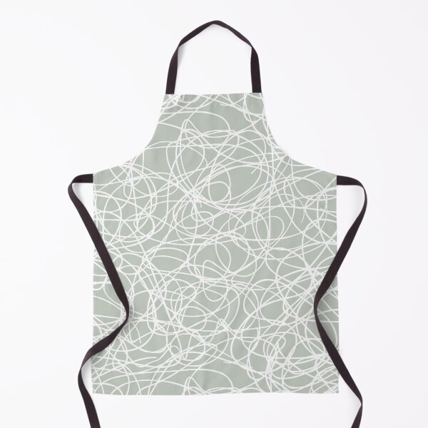 Artikelvorschau, Smoked Sage and White Thick Scribble Mosaic Pattern Pairs DV 2022 Popular Colour Favored One 0455 entworfen und verkauft von ColorOfTheYears.