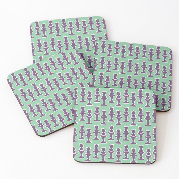 Item preview, Purple Queen Chess Piece Against Grey Green Background designed and sold by ThisNThatImages.