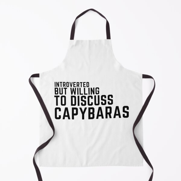 Item preview, Introverted but willing to discuss capybaras, funny capybara, cute hamster  designed and sold by oufa.