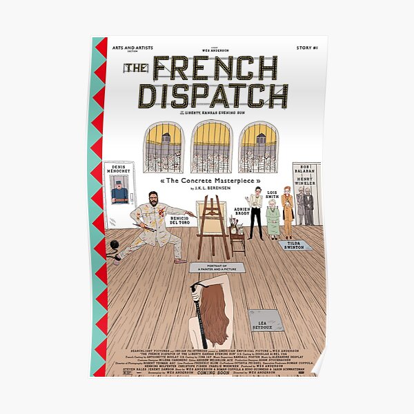 The French Dispatch Portrait of a Painter and a Picture  Poster