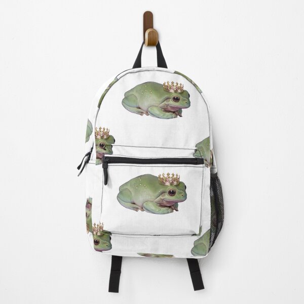 Item preview, Frog With Crown, Cute Sitting Realistic Frog with Crow, Prince Frog designed and sold by Duundeed.