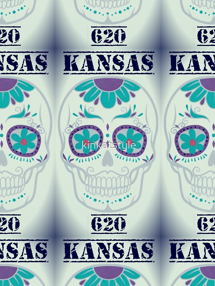 Thumbnail 4 of 4, A-Line Dress, Kansas 620 Skully PBPW designed and sold by kinkatstyle.
