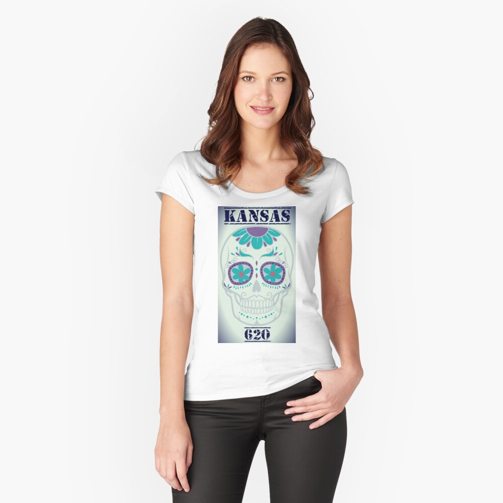 Item preview, Fitted Scoop T-Shirt designed and sold by kinkatstyle.