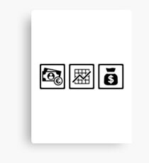 Banker finance logos Canvas Print