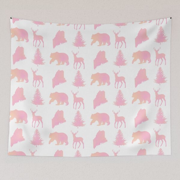 Item preview, Pink and Orange State of Maine Sticker Pack  designed and sold by Dalaura.