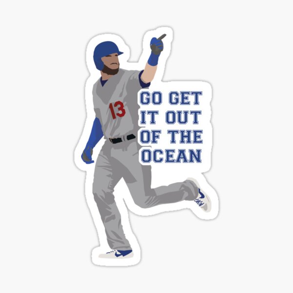 Max Muncy Baseball Edit Tapestries Dodgers - Max Muncy - Sticker