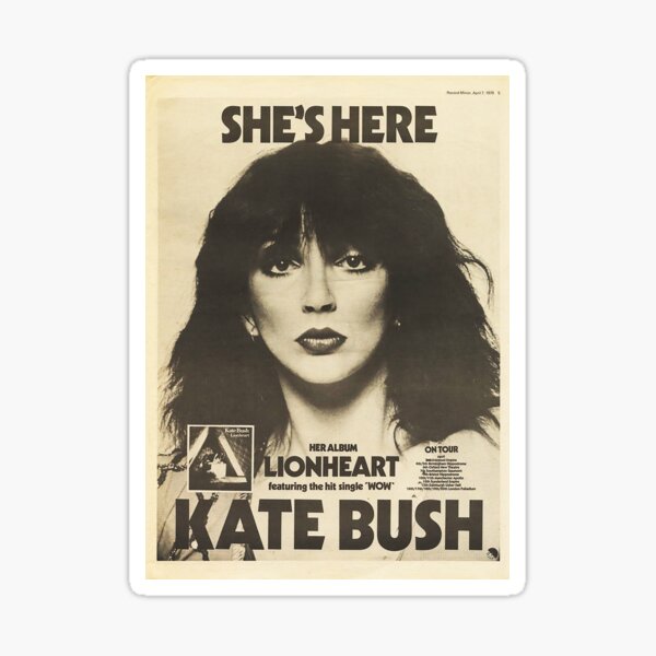 Kate Bush Poster Style Sweat Sticker