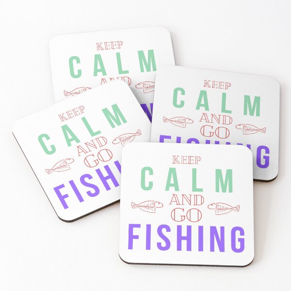 Item preview, Keep Calm And Go Fishing, funny fishing design designed and sold by Abstract-Shop-0.