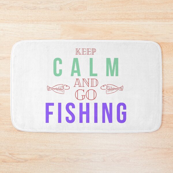 Item preview, Keep Calm And Go Fishing, funny fishing design designed and sold by Abstract-Shop-0.