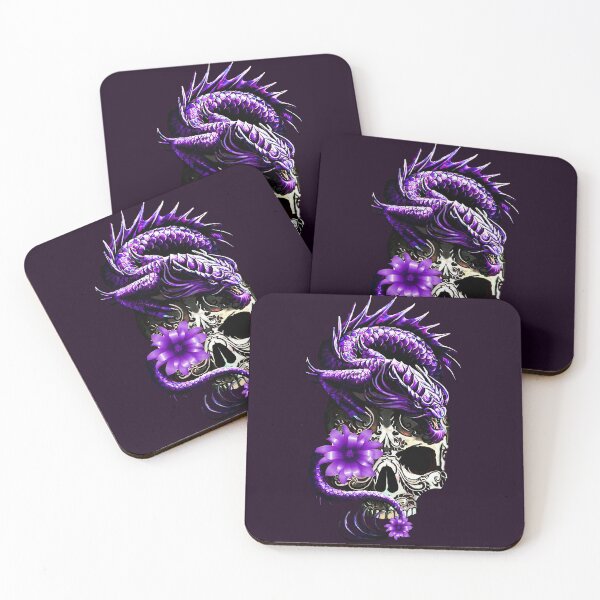 Item preview,   Skull and Purple Dragon designed and sold by Gothic Fantasy.