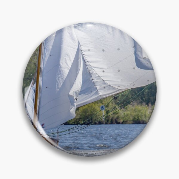 Item preview, Head on view of sailing boat on Wroxham Broad, Norfolk designed and sold by yackers1.