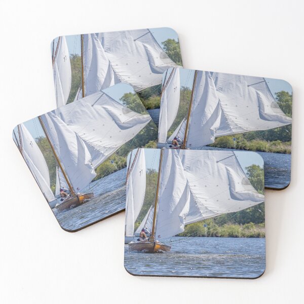 Item preview, Head on view of sailing boat on Wroxham Broad, Norfolk designed and sold by yackers1.